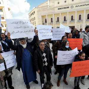 احتجاج في طرابلس على التأجيل المحتمل للانتخابات