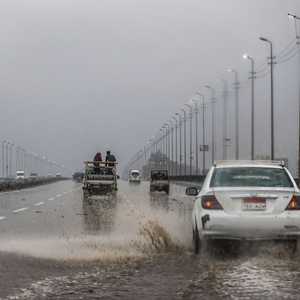 صورة أرشيفية تظهر سوء الأحوال الجوية في القاهرة