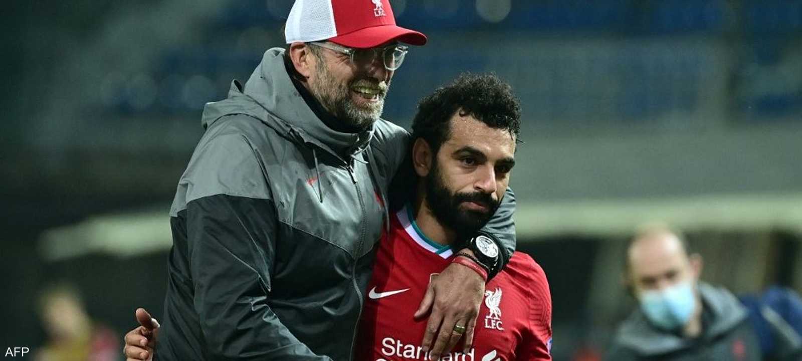 أرشيفية لمحمد صلاح ويورغن كلوب