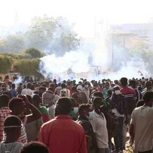 جانب من الاحتجاجات في العاصمة السودانية الخرطوم.