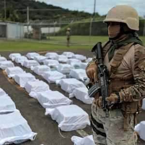 ضبط كمية كبيرة من المخدرات في بنما في أكتوبر الماضي.