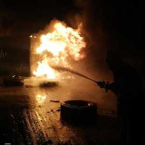 ساحة الحاويات في الميناء التجاري في اللاذقية