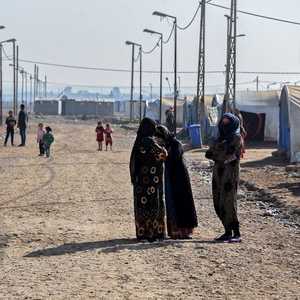 أرشيفية لمخيم في الموصل تقطنه بعض عائلات "الدواعش"