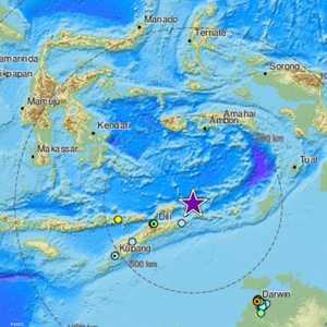 الزلزال ضرب مناطق في إندونيسيا