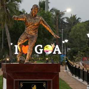 تمثال رونالدو الجديد في غوا