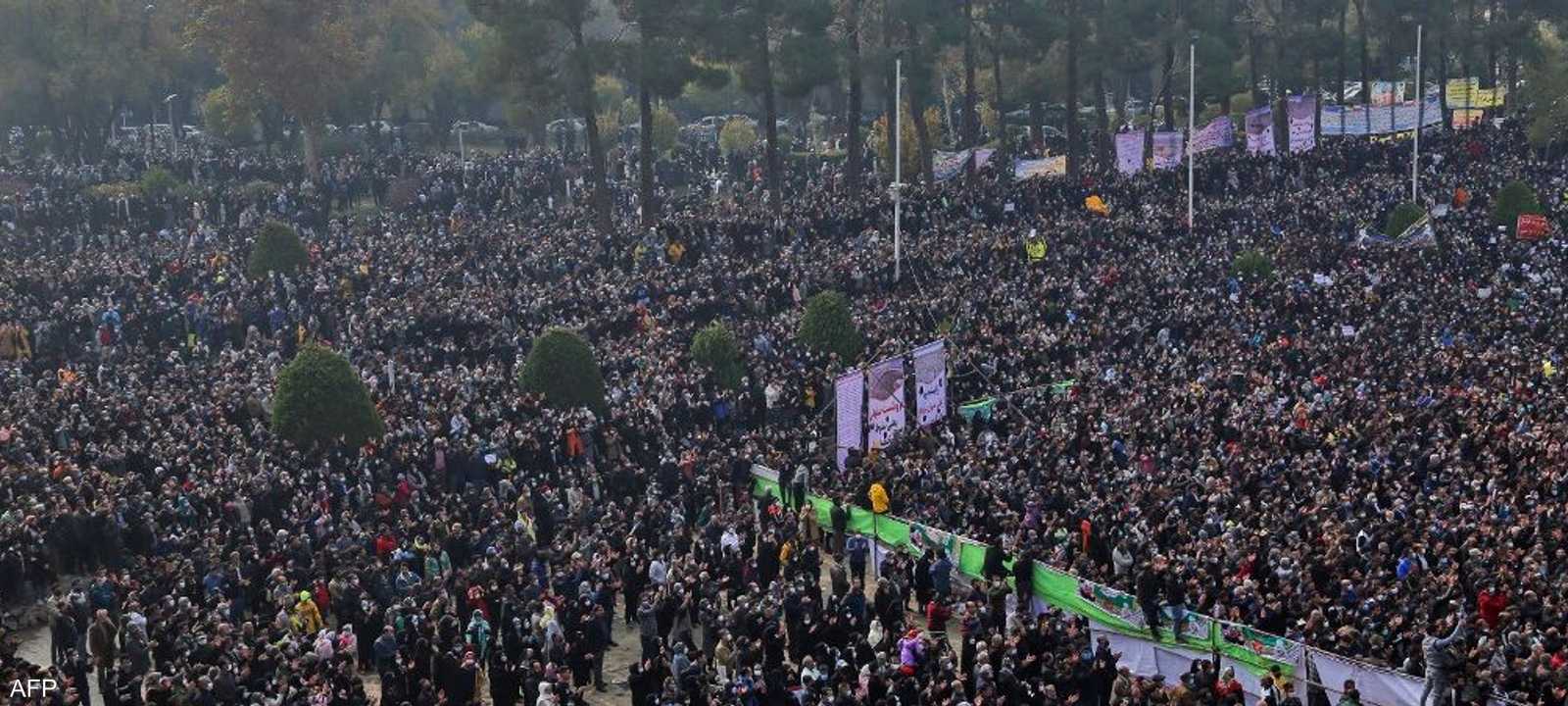 جانب من المظاهرات الإيرانية خلال 2021