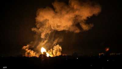 الطيران الإسرائيلي يستهدف مواقع عسكرية لحركة حماس في غزة