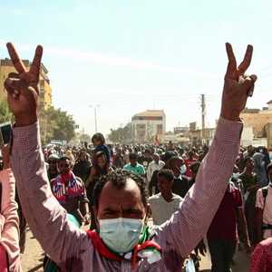جانب من التظاهرات في الخرطوم