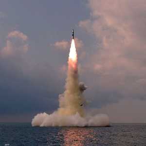 جانب من تجربة صاروخية لكوريا الشمالية في أكتوبر الماضي.