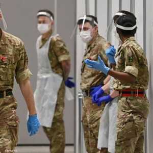 العسكريون البريطانيون يساهمون في علاج مرضى كورونا