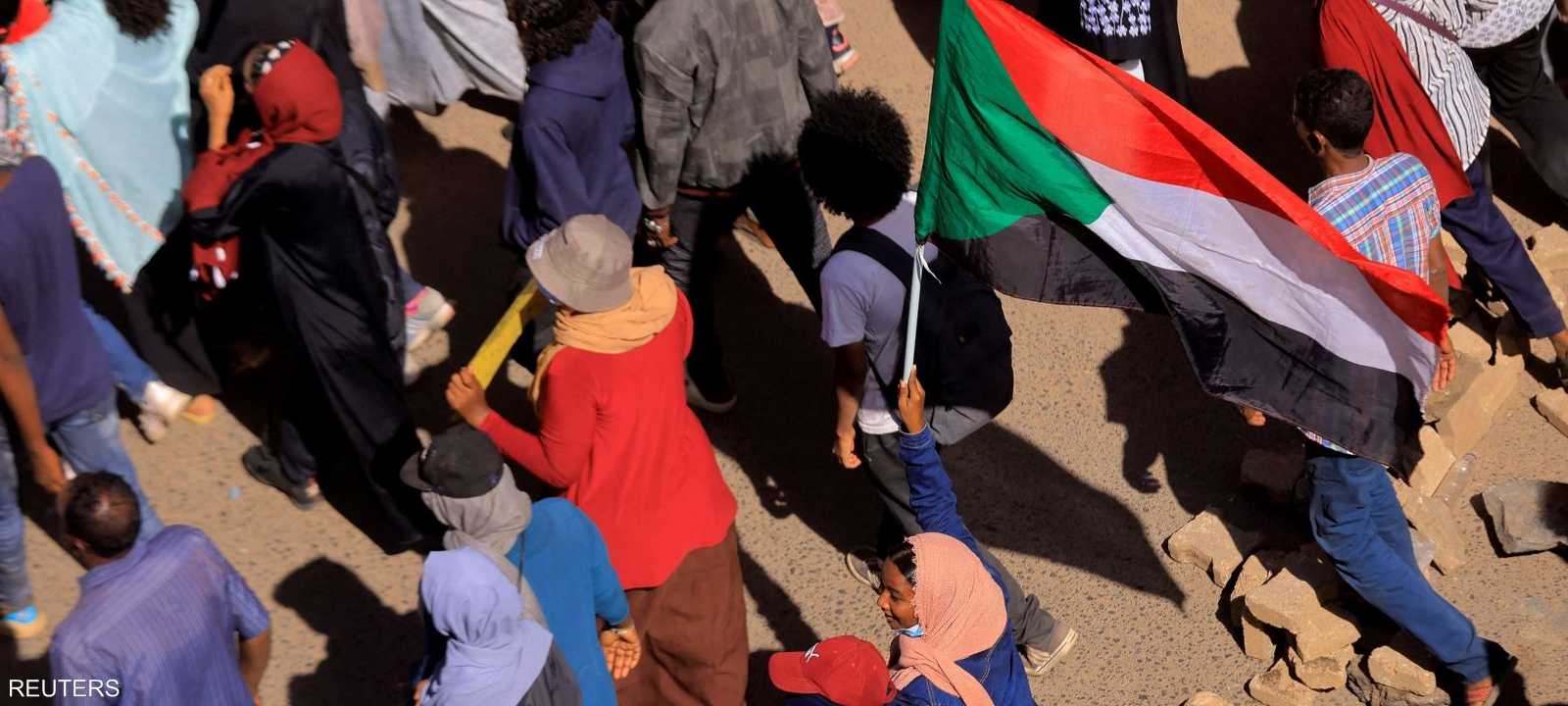 جانب من التظاهرات في السودان