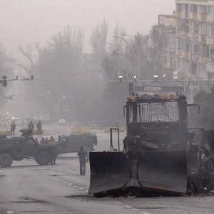 من أحداث العنف التي هزت كازاخستان