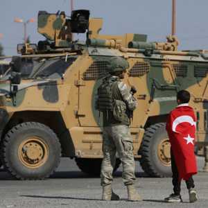 عناصر من القوات التركية في تل أبيض