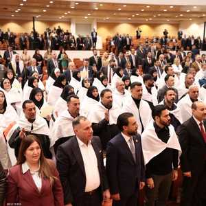 نواب التيار الصدري ارتدوا الأكفان