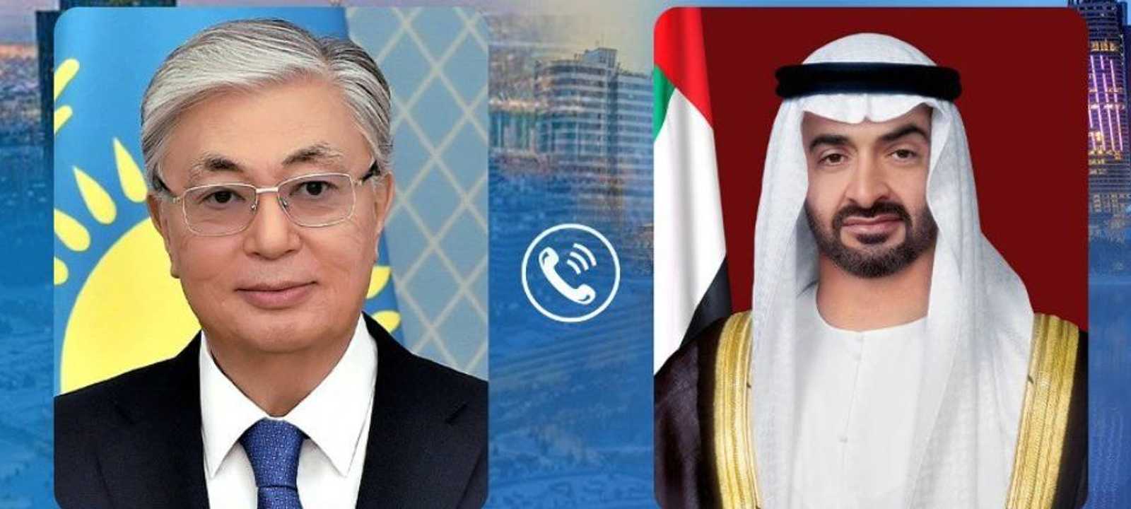 محمد بن زايد أجرى اتصالا هاتفيا بالرئيس الكازاخستاني