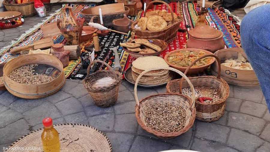 شمل الفعاليات استعراض المأكولات التقليدية الأمازيغية