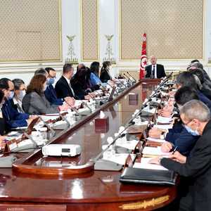 سعيّد خلال إشرافه على اجتماع مجلس الوزراء