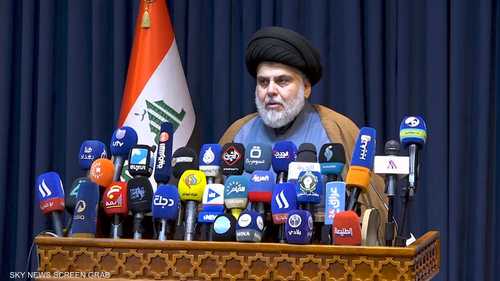العراق.. الصدر يجدد تمسكه بحكومة أغلبية وطنية