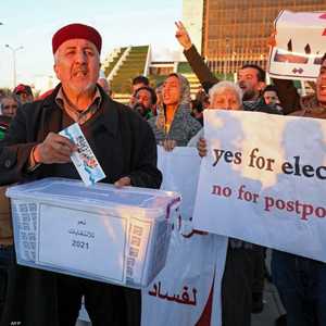 أرشيفية لمظاهرة مؤيدة للانتخابات في ليبيا