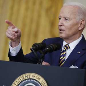 بايدن خلال مؤتمره الصحفي في البيت الأبيض الأربعاء.