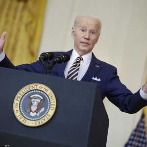 الرئيس الأميركي خلال مؤتمره الصحفي في البيت الأبيض.