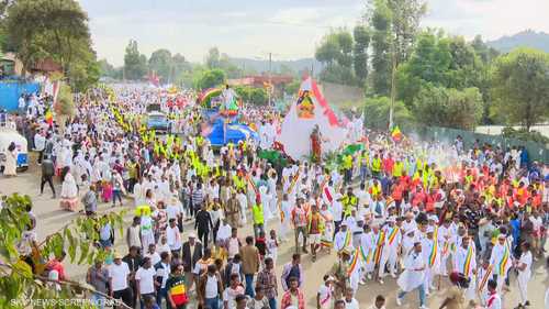 الآلاف يشاركون في عيد الغطاس في مدينة قندر الإثيوبية
