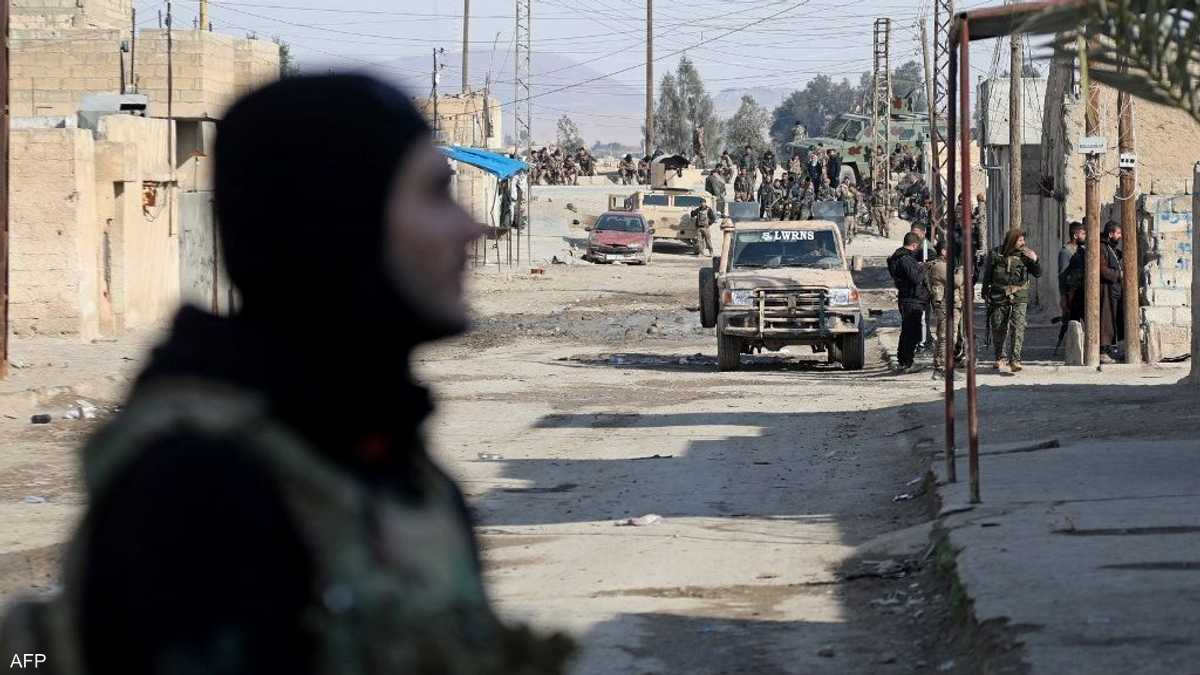 انتشار القوات الكردية في محيط سجن غويران