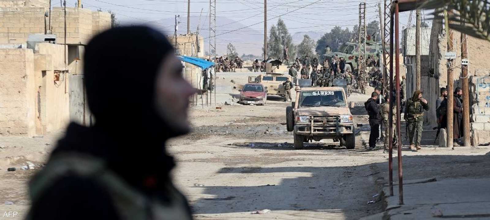 انتشار القوات الكردية في محيط سجن غويران