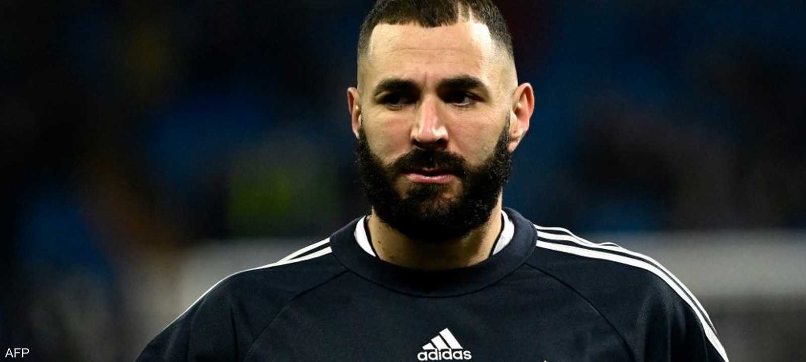 النجم الفرنسي كريم بنزيما مهاجم ريال مدريد الإسباني