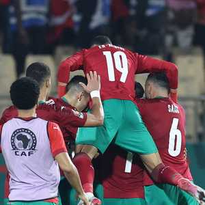 فرحة عارمة بتسجيل الهدف الثاني للمغرب