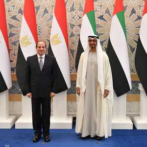 ولي عهد أبوظبي لدى استقباله الرئيس المصري