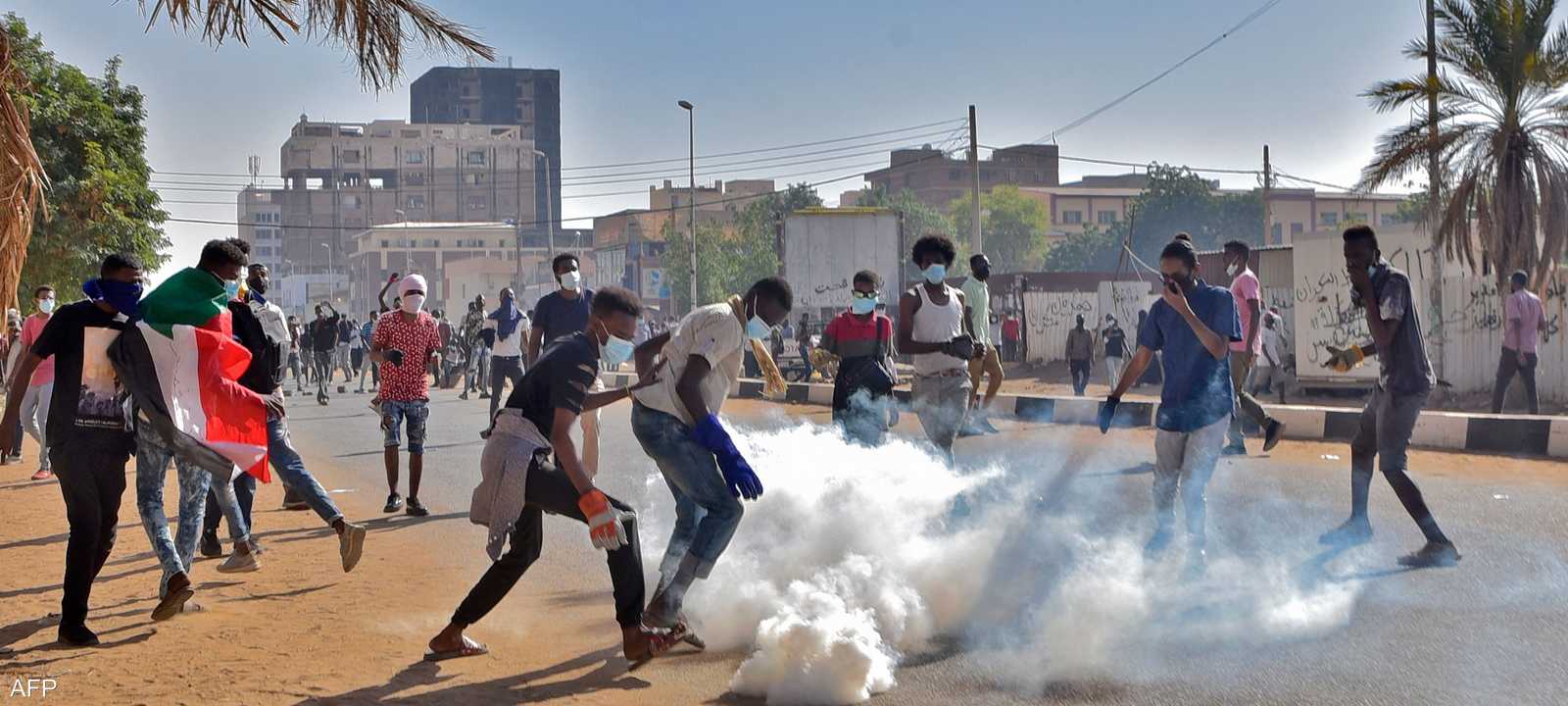 استمرار الاحتجاجات المطالبة بالحكم المدني في السوداني