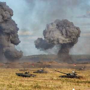 جانب من التدريبات الروسية العسكرية الأخيرة