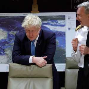 بوريس جونسون قلق بشأن أوكرانيا.