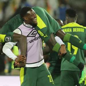 فرحة للاعبي السنغال بالتأهل لنصف نهائي بطولة أمم أفريقيا