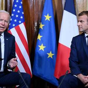 جانب من اجتماع بين بايدن وماكرون في أكتوبر الماضي.