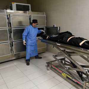 مشرحة في لقطة أرشيفية