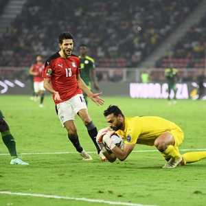 جانب من مباراة مصر والسنغال.