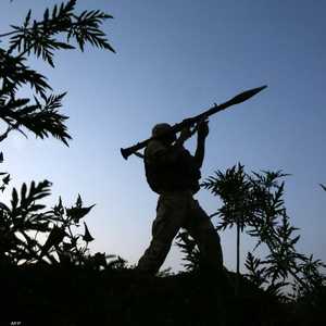 جندي أوكرانيا على الحدود مع روسيا.