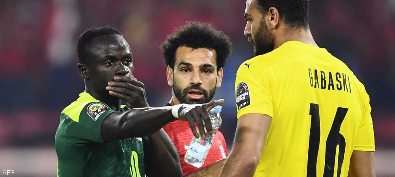 صلاح وماني خلال مباراة نهائي كأس الأمم الإفريقية