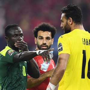 صلاح وماني خلال مباراة نهائي كأس الأمم الإفريقية