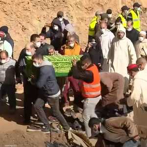 مراسم دفن جثمان الطفل ريان