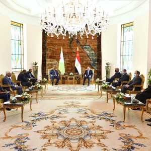 عبدالفتاح السيسي خلال استقباله إسماعيل عمر جيله