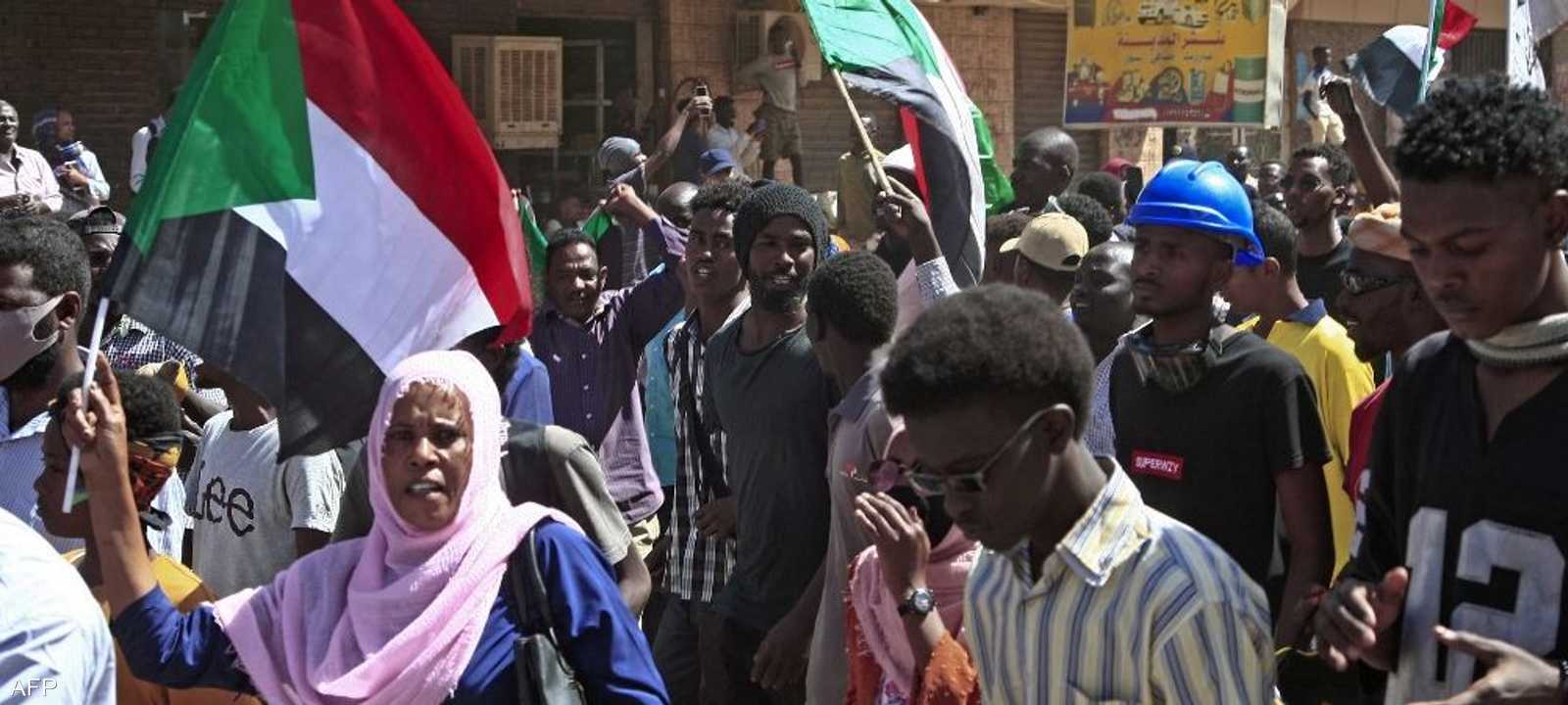 جانب من احتجاجات السودان