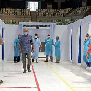 أحد مراكز التطعيم ضد كورونا في ليبيا.