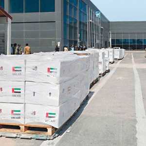 جانب من مساعدات إماراتية سابقة للمتضررين من الجفاف بالصومال