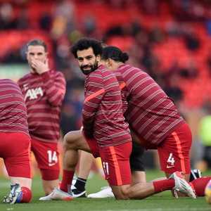 صورة سابقة لصلاح خلال عمليات الإحماء