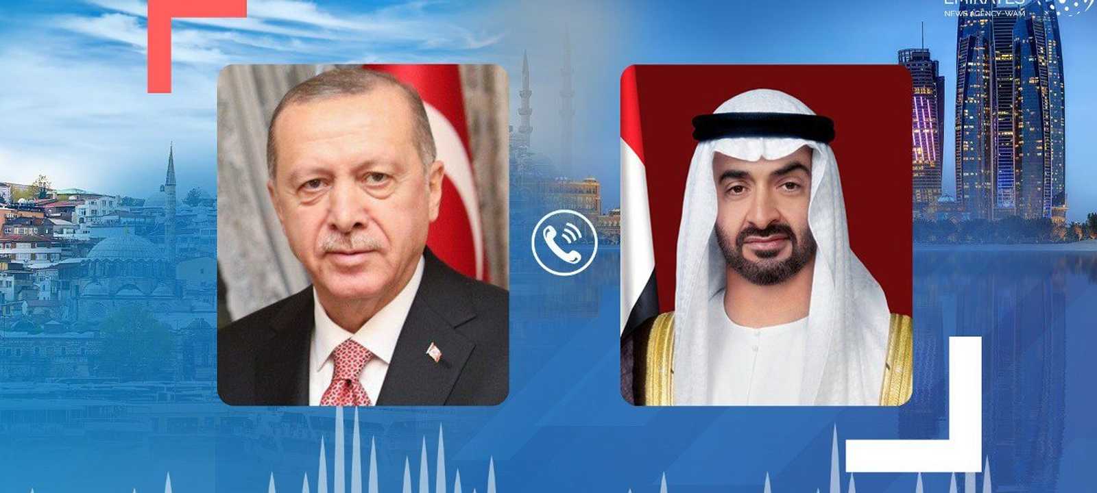 محمد بن زايد اتصل بأردوغان