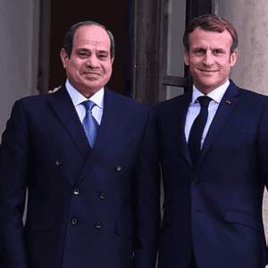 عبد الفتاح السيسي وإيمانويل ماكرون