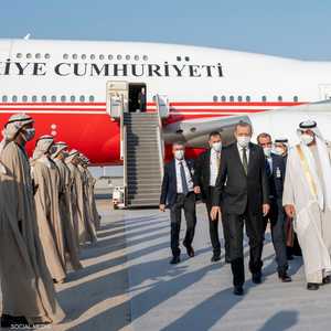 أرودغان وصل الإمارات في زيارة تستغرق يومين